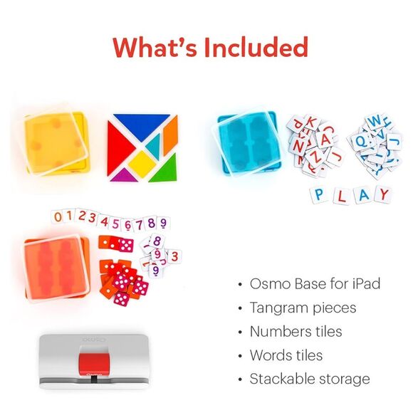 OSMO Genius Starter Kit + Genius Kit Tangrams Numbers Words & Coding for IPAD - Picture 10 of 11